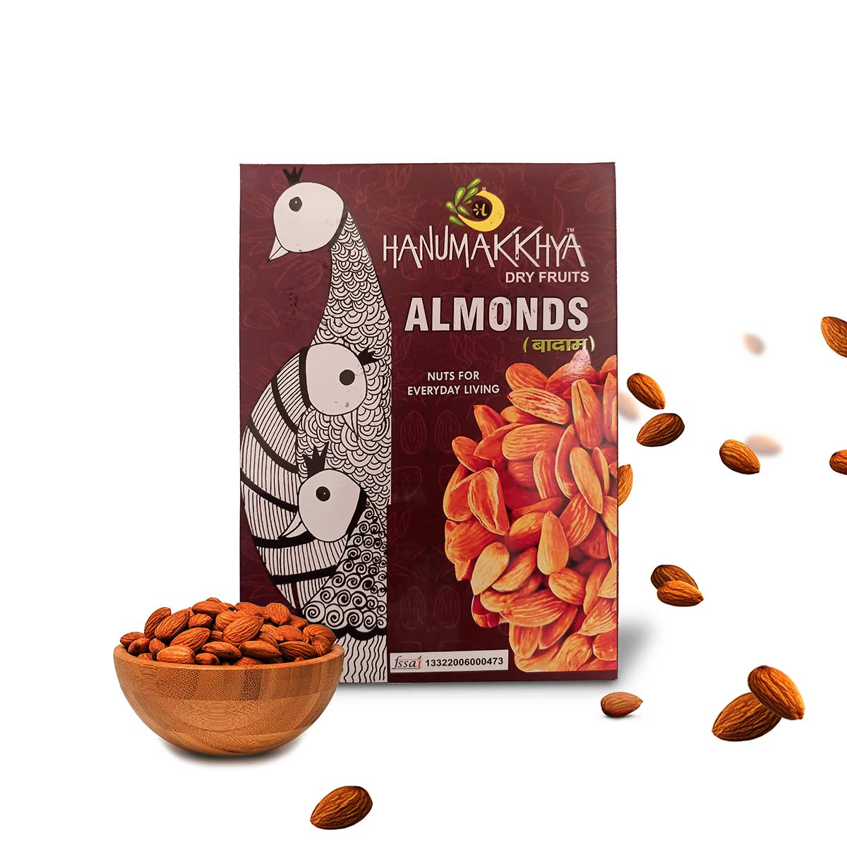 Hanumakkhya Dry Fruits American Almonds  (Gold)- 400GM